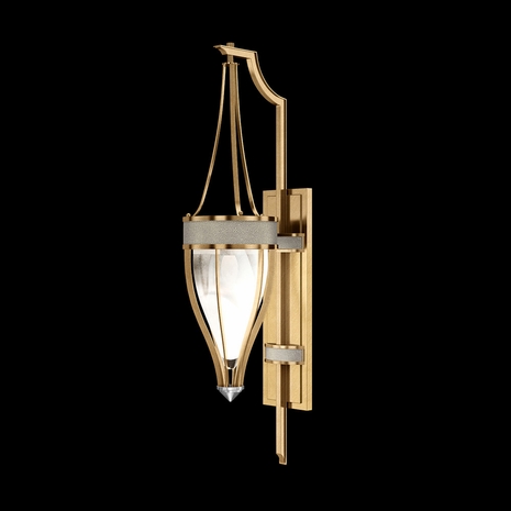 100039-322 Fine Art Lighting Mirage 32.5"H Sconce with Gold Leaf/Nickel/Coco Finish