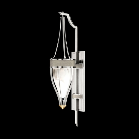 100039-412 Fine Art Lighting Mirage 32.5"H Sconce with Silver Leaf/Brass/Coco Finish