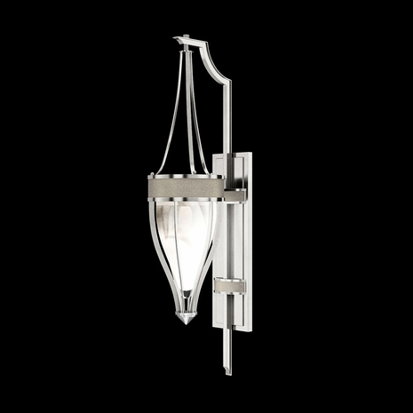 100039-422 Fine Art Lighting Mirage 32.5"H Sconce with Silver Leaf/Nickel/Coco Finish