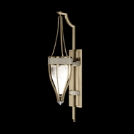 100039-522 Fine Art Lighting Mirage 32.5"H Sconce with Soft Gold Leaf/Nickel/Coco Finish