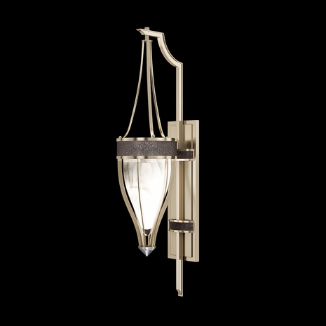 100039-621 Fine Art Lighting Mirage 32.5"H Sconce with Champagne/Nickel/Pebble Finish