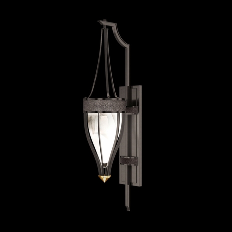100039-711 Fine Art Lighting Mirage 32.5"H Sconce with Midnight Steel/Brass/Pebble Finish