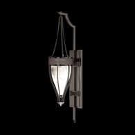 100039-721 Fine Art Lighting Mirage 32.5"H Sconce with Midnight Steel/Nickel/Pebble Finish