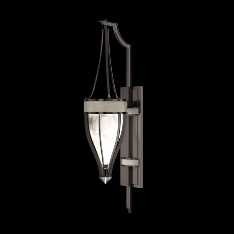 100039-722 Fine Art Lighting Mirage 32.5"H Sconce with Midnight Steel/Nickel/Coco Finish