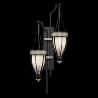 100041-122 Fine Art Lighting Mirage 41.5"H Sconce with Black Iron/Nickel/Coco Finish