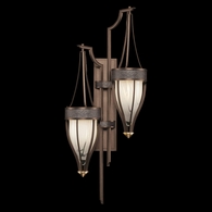 100041-211 Fine Art Lighting Mirage 41.5"H Sconce with Bronze/Brass/Pebble Finish