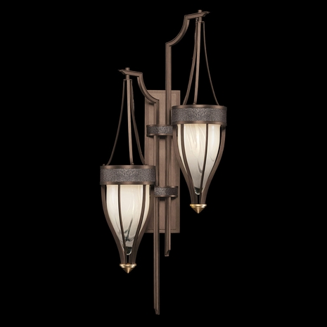 100041-211 Fine Art Lighting Mirage 41.5"H Sconce with Bronze/Brass/Pebble Finish