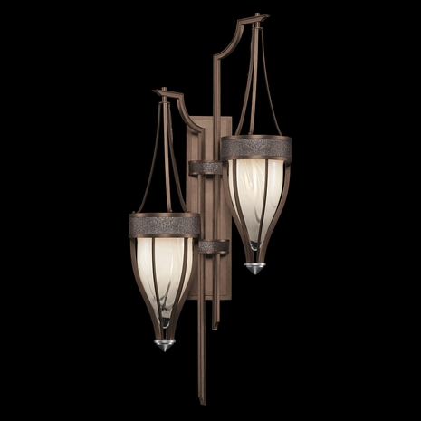 100041-221 Fine Art Lighting Mirage 41.5"H Sconce with Bronze/Nickel/Pebble Finish