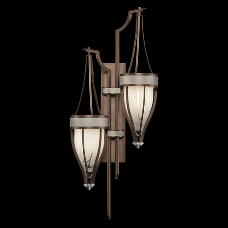 100041-222 Fine Art Lighting Mirage 41.5"H Sconce with Bronze/Nickel/Coco Finish