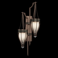 100041-223 Fine Art Lighting Mirage 41.5"H Sconce with Bronze/Nickel/Black Knight Finish