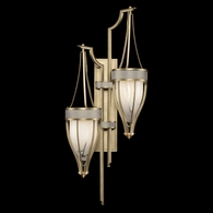100041-512 Fine Art Lighting Mirage 41.5"H Sconce with Soft Gold Leaf/Brass/Coco Finish