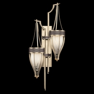 100041-611 Fine Art Lighting Mirage 41.5"H Sconce with Champagne/Brass/Pebble Finish