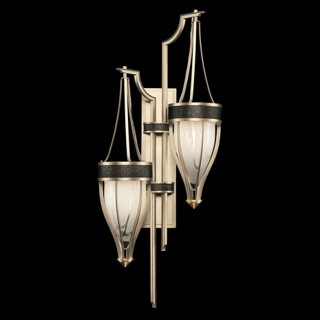 100041-613 Fine Art Lighting Mirage 41.5"H Sconce with Champagne/Brass/Black Knight Finish