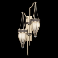 100041-621 Fine Art Lighting Mirage 41.5"H Sconce with Champagne/Nickel/Pebble Finish