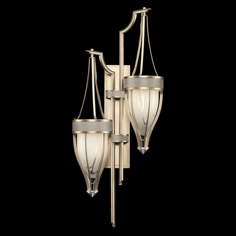 100041-622 Fine Art Lighting Mirage 41.5"H Sconce with Champagne/Nickel/Coco Finish