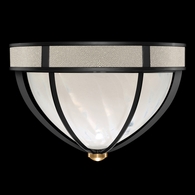 100042-112 Fine Art Lighting Mirage 18.75"W Round Flush Mount with Black Iron/Brass/Coco Finish