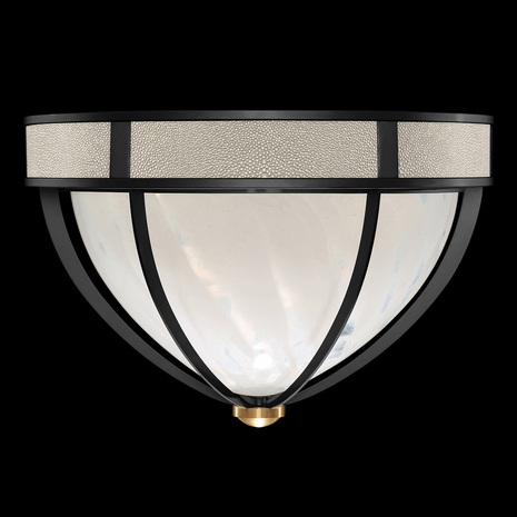 100042-112 Fine Art Lighting Mirage 18.75"W Round Flush Mount with Black Iron/Brass/Coco Finish