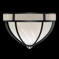 100042-122 Fine Art Lighting Mirage 18.75"W Round Flush Mount with Black Iron/Nickel/Coco Finish