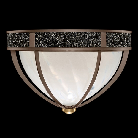 100042-213 Fine Art Lighting Mirage 18.75"W Round Flush Mount with Bronze/Brass/Black Knight Finish