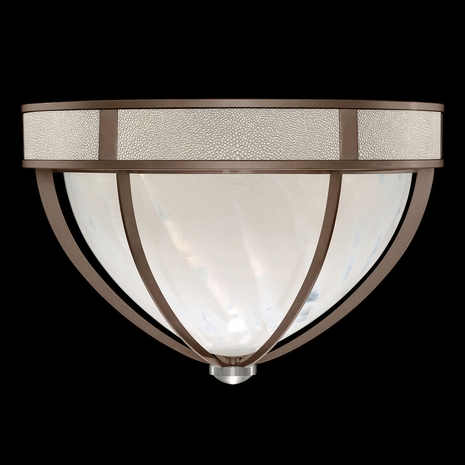 100042-222 Fine Art Lighting Mirage 18.75"W Round Flush Mount with Bronze/Nickel/Coco Finish