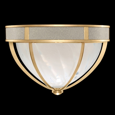 100042-312 Fine Art Lighting Mirage 18.75"W Round Flush Mount with Gold Leaf/Brass/Coco Finish