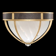 100042-321 Fine Art Lighting Mirage 18.75"W Round Flush Mount with Gold Leaf/Nickel/Pebble Finish