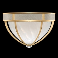 100042-322 Fine Art Lighting Mirage 18.75"W Round Flush Mount with Gold Leaf/Nickel/Coco Finish