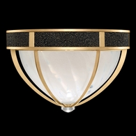 100042-323 Fine Art Lighting Mirage 18.75"W Round Flush Mount with Gold Leaf/Nickel/Black Knight Finish