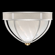 100042-412 Fine Art Lighting Mirage 18.75"W Round Flush Mount with Silver Leaf/Brass/Coco Finish