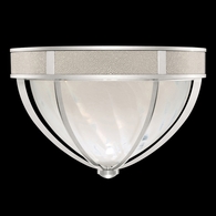 100042-422 Fine Art Lighting Mirage 18.75"W Round Flush Mount with Silver Leaf/Nickel/Coco Finish
