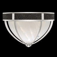 100042-423 Fine Art Lighting Mirage 18.75"W Round Flush Mount with Silver Leaf/Nickel/Black Knight Finish