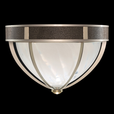 100042-611 Fine Art Lighting Mirage 18.75"W Round Flush Mount with Champagne/Brass/Pebble Finish