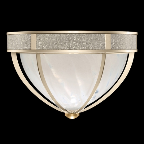 100042-612 Fine Art Lighting Mirage 18.75"W Round Flush Mount with Champagne/Brass/Coco Finish