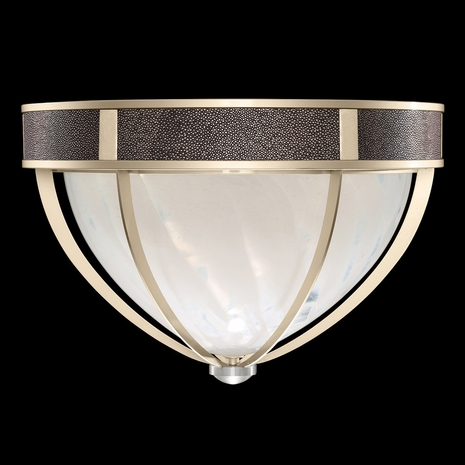 100042-621 Fine Art Lighting Mirage 18.75"W Round Flush Mount with Champagne/Nickel/Pebble Finish
