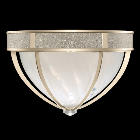 100042-622 Fine Art Lighting Mirage 18.75"W Round Flush Mount with Champagne/Nickel/Coco Finish