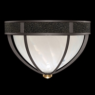 100042-713 Fine Art Lighting Mirage 18.75"W Round Flush Mount with Midnight Steel/Brass/Black Knight Finish