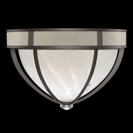 100042-722 Fine Art Lighting Mirage 18.75"W Round Flush Mount with Midnight Steel/Nickel/Coco Finish