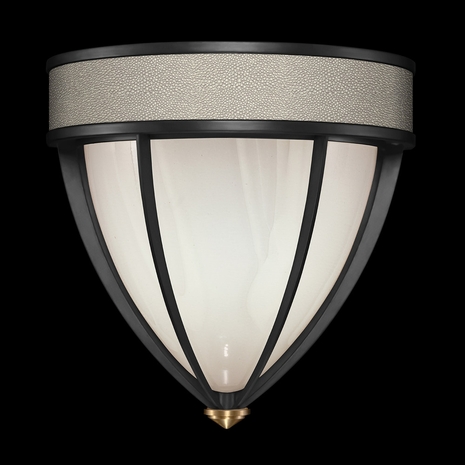 100043-112 Fine Art Lighting Mirage 12.25"H Sconce with Black Iron/Brass/Coco Finish