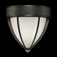 100043-113 Fine Art Lighting Mirage 12.25"H Sconce with Black Iron/Brass/Black Knight Finish