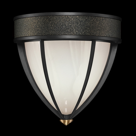 100043-113 Fine Art Lighting Mirage 12.25"H Sconce with Black Iron/Brass/Black Knight Finish