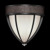 100043-121 Fine Art Lighting Mirage 12.25"H Sconce with Black Iron/Nickel/Pebble Finish