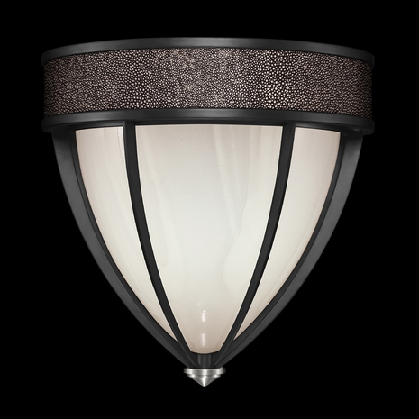 100043-121 Fine Art Lighting Mirage 12.25"H Sconce with Black Iron/Nickel/Pebble Finish