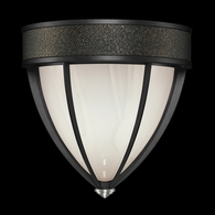 100043-123 Fine Art Lighting Mirage 12.25"H Sconce with Black Iron/Nickel/Black Knight Finish