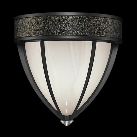 100043-123 Fine Art Lighting Mirage 12.25"H Sconce with Black Iron/Nickel/Black Knight Finish