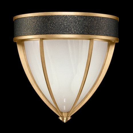 100043-313 Fine Art Lighting Mirage 12.25"H Sconce with Gold Leaf/Brass/Black Knight Finish