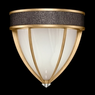 100043-321 Fine Art Lighting Mirage 12.25"H Sconce with Gold Leaf/Nickel/Pebble Finish