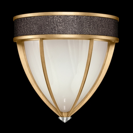 100043-321 Fine Art Lighting Mirage 12.25"H Sconce with Gold Leaf/Nickel/Pebble Finish