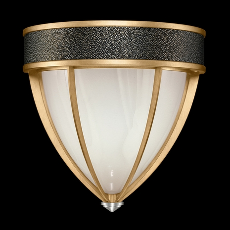 100043-323 Fine Art Lighting Mirage 12.25"H Sconce with Gold Leaf/Nickel/Black Knight Finish