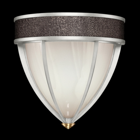 100043-411 Fine Art Lighting Mirage 12.25"H Sconce with Silver Leaf/Brass/Pebble Finish