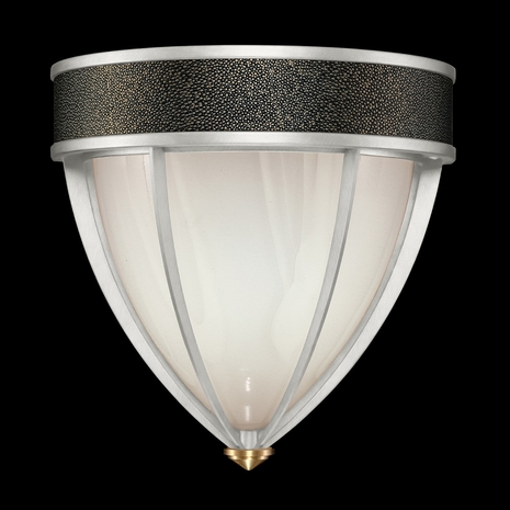 100043-413 Fine Art Lighting Mirage 12.25"H Sconce with Silver Leaf/Brass/Black Knight Finish